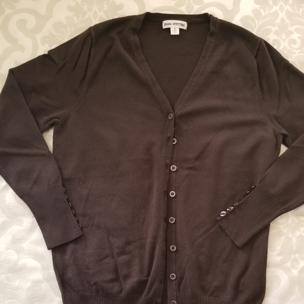 Dark brown cardigan
